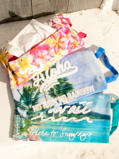 Cubierta de papel de seda para paisajes hawaianos