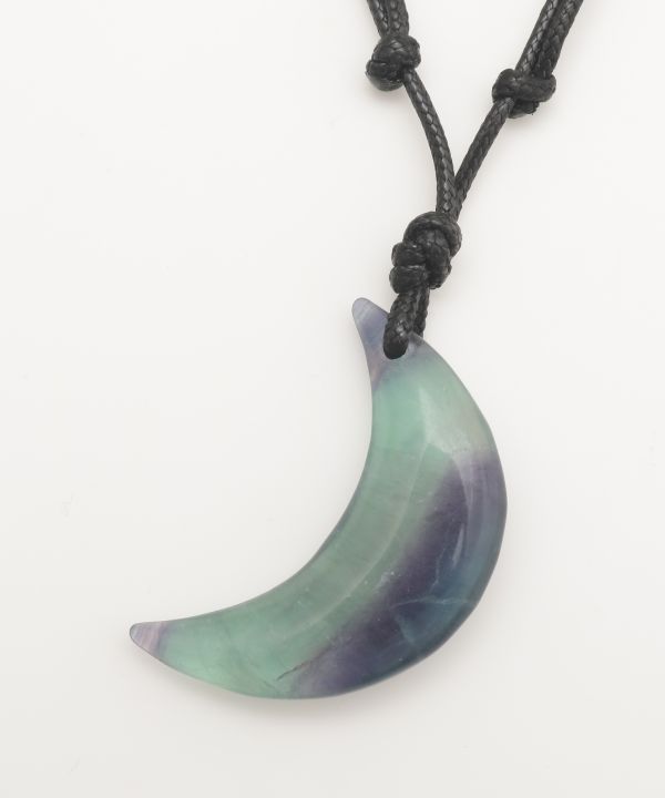 Collar de fluorita en forma de media luna Collares de 岩座 - Ametsuchi