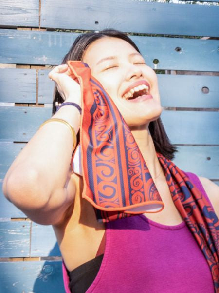 Tribal Pattern Cooling Towel
