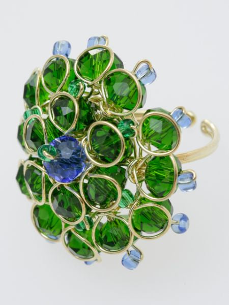 Glass Flower Ring
