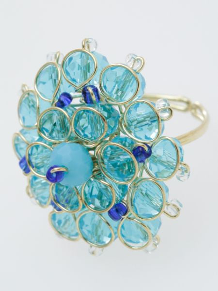 Glass Flower Ring