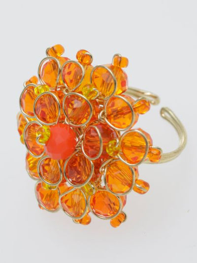 Glass Flower Ring