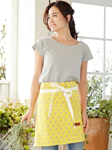 Provence Pattern Short Apron