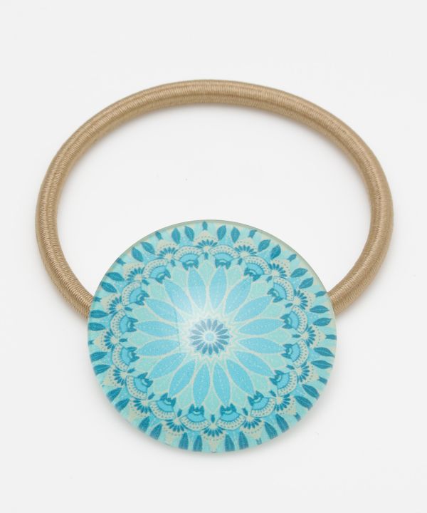 Mandala Charm Hair Tie