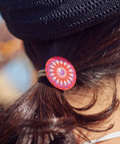 Mandala Charm Hair Tie