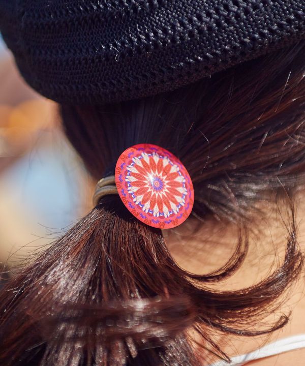 Mandala Charm Hair Tie