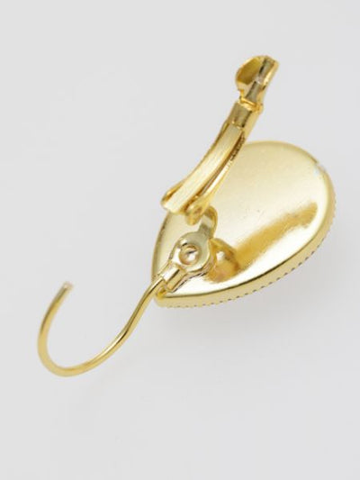 African Fabric Pattern Glass Earrings