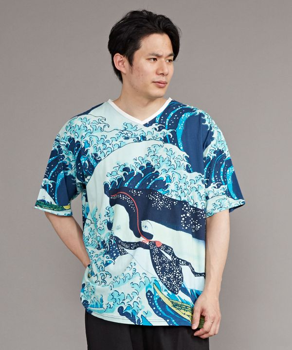 浮世絵版画 MenのTシャツ
