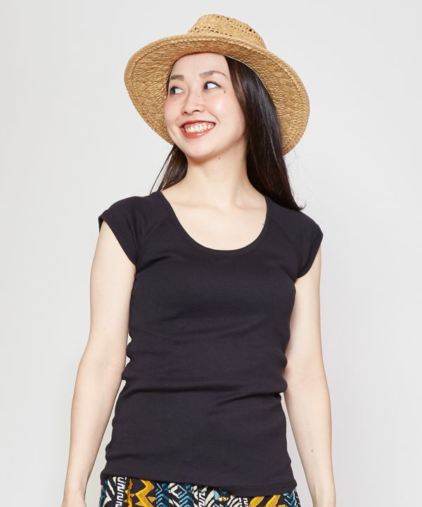 Atasan Tank Top Yoga Lengan Pendek oleh AMINA - Ametsuchi