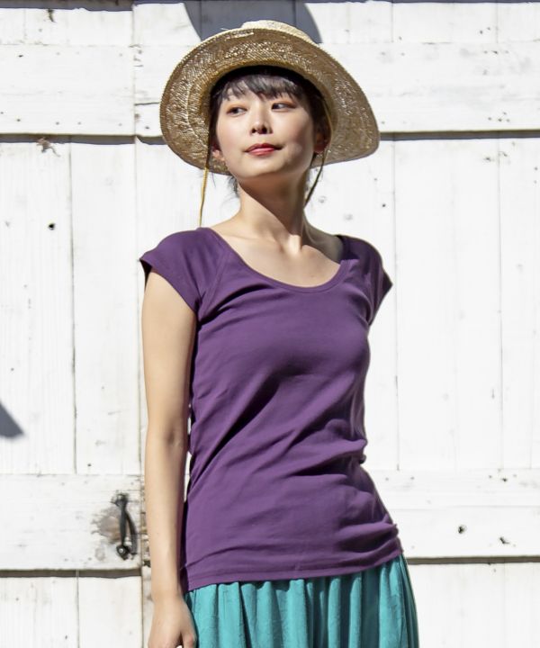 Atasan Tank Top Yoga Lengan Pendek oleh AMINA - Ametsuchi