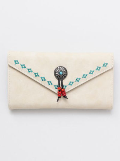 Navajo Embroidery Long Wallet