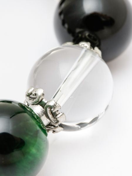 REIROU - Bracelets et joncs en œil de tigre vert par 岩座 - Ametsuchi