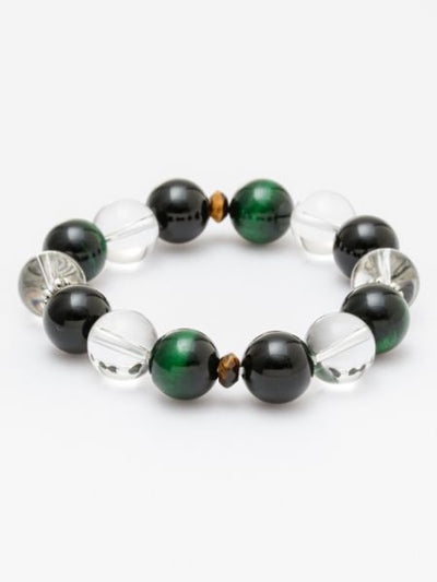 REIROU - Bracelets et joncs en œil de tigre vert par 岩座 - Ametsuchi