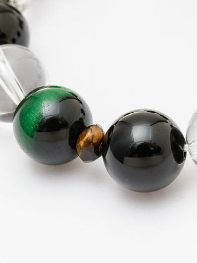 REIROU - Bracelets et joncs en œil de tigre vert par 岩座 - Ametsuchi