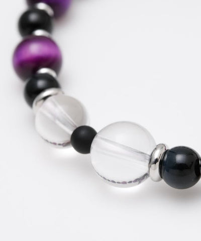 KOKORODO - 8mm Purple Tiger Eye Bracelet Bangles & Bracelets by 岩座 - Ametsuchi
