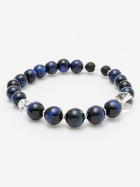 SUIJIN - 10mm Lapis Tiger Eye Bracelet