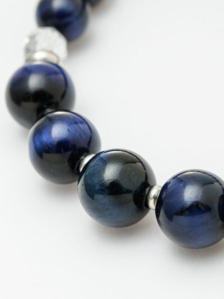 SUIJIN - 10mm Lapis Tiger Eye Bracelet