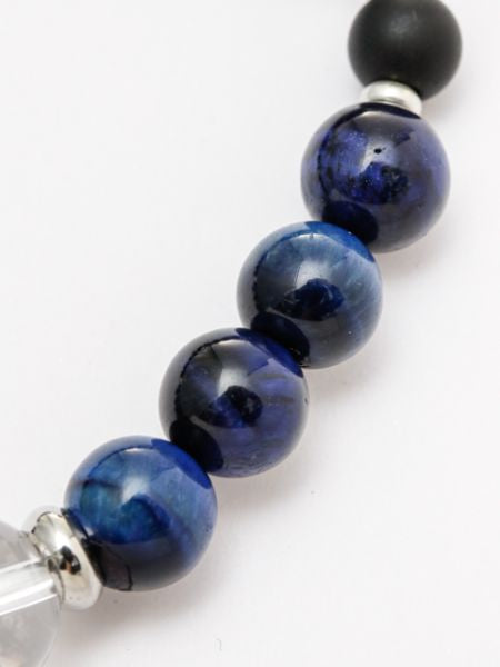 SUIJIN - 10mm Lapis Tiger Eye Bracelet