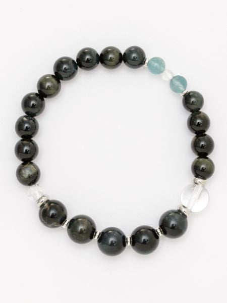 SUIJIN - 10mm Blue Tiger Eye Bracelet