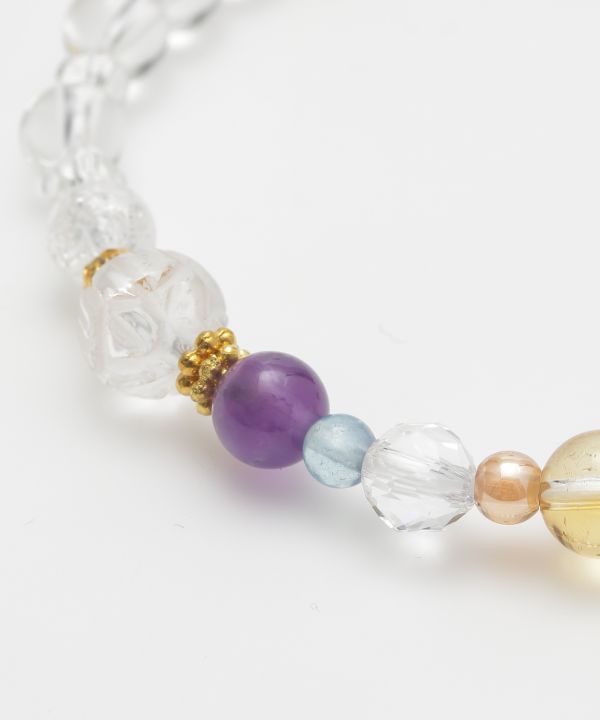 BIREI - Lotus Crystal Bracelet Bangles & Bracelets by 岩座 - Ametsuchi