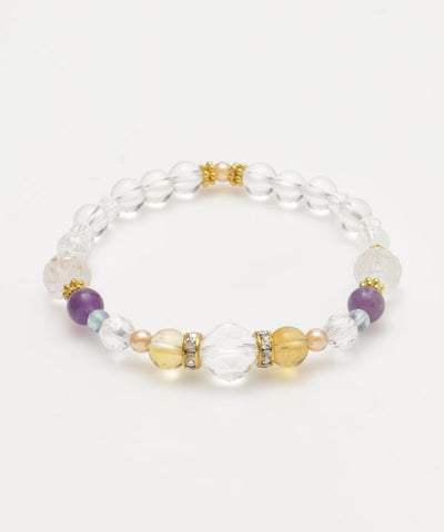 BIREI - Lotus Crystal Bracelet Bangles & Bracelets by 岩座 - Ametsuchi