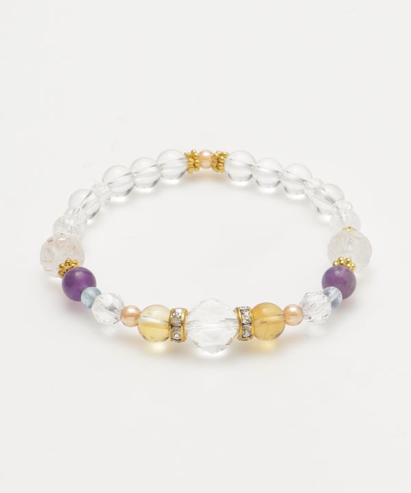 BIREI - Lotus Crystal Bracelet Bangles & Bracelets by 岩座 - Ametsuchi