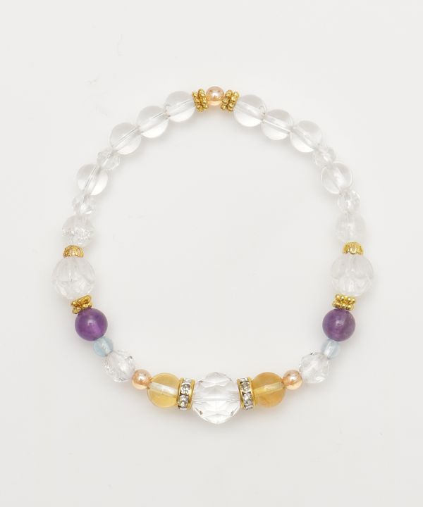 BIREI - Lotus Crystal Bracelet Bangles & Bracelets by 岩座 - Ametsuchi