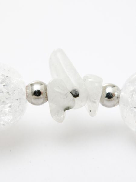 JUN Birthstone Moonstone x Cracked Crystal Bracelet