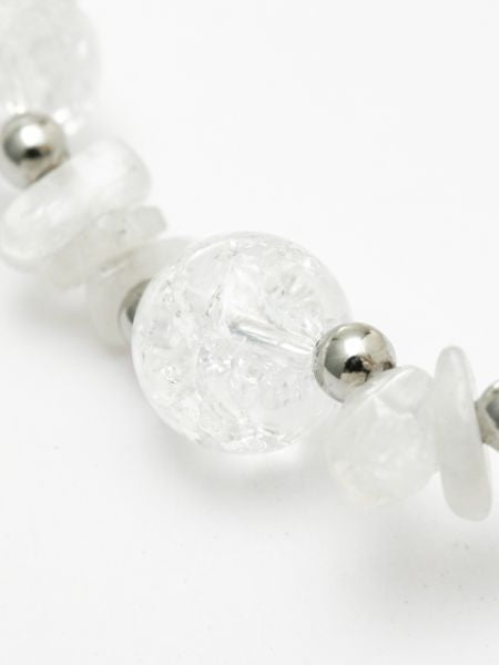 JUN Birthstone Moonstone x Cracked Crystal Bracelet