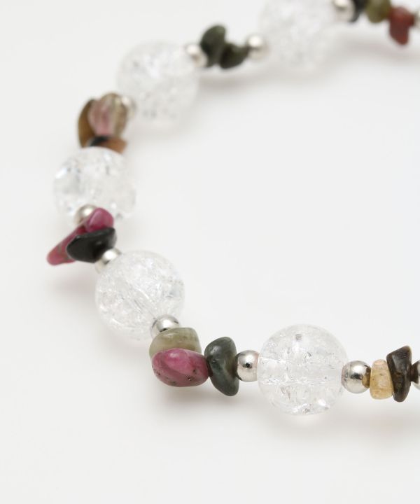 OCT Birthstone Tourmaline x Cracked Crystal Bracelet