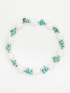 DEC Birthstone Turquoise x Cracked Crystal Bracelet