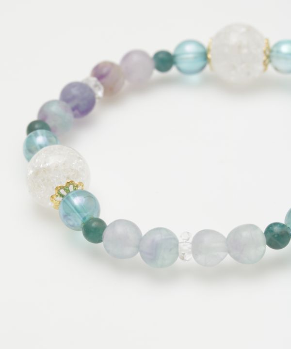 HIYORI - Rainbow Fluorite Bracelet Bangles & Bracelets by 岩座 - Ametsuchi