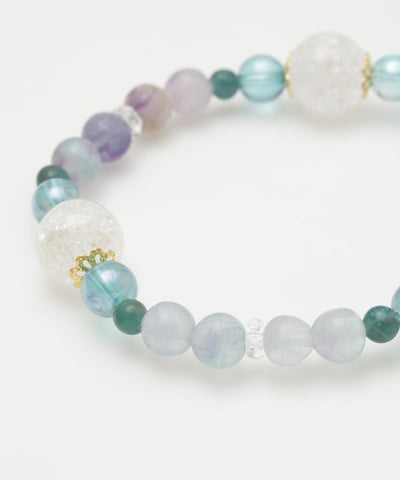 HIYORI - Rainbow Fluorite Bracelet Bangles & Bracelets by 岩座 - Ametsuchi