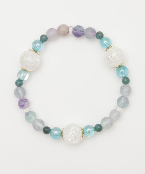 HIYORI - Rainbow Fluorite Bracelet Bangles & Bracelets by 岩座 - Ametsuchi
