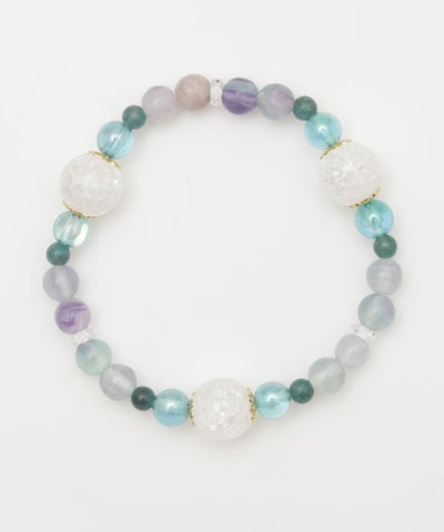 HIYORI - Rainbow Fluorite Bracelet Bangles & Bracelets by 岩座 - Ametsuchi