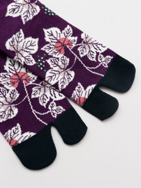Chaussettes TABI Feuilles de Vigne 23-25cm