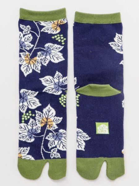 Chaussettes TABI Feuilles de Vigne 23-25cm