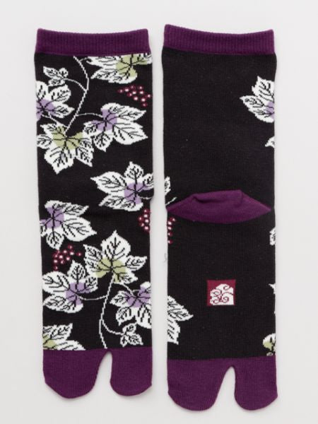 Chaussettes TABI Feuilles de Vigne 23-25cm