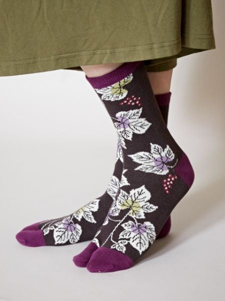 Chaussettes TABI Feuilles de Vigne 23-25cm