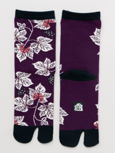 Chaussettes TABI Feuilles de Vigne 23-25cm