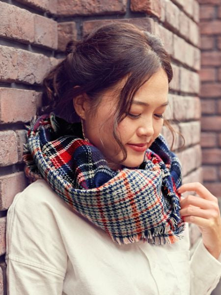 Chal doble a cuadros