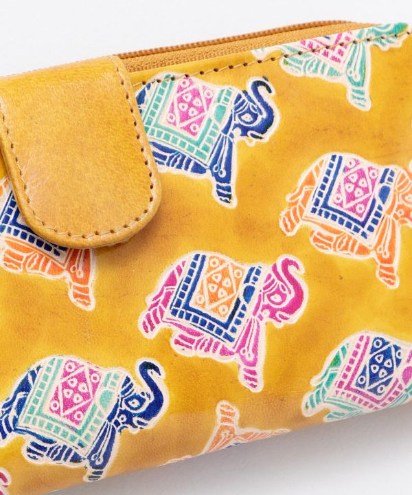 SANTINI Leather Long Wallet