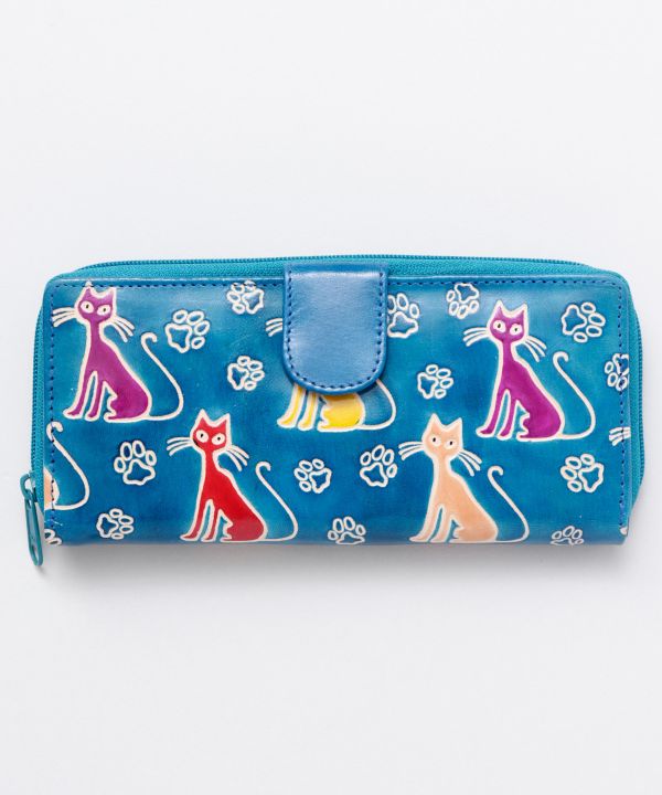 SANTINI Leather Long Wallet