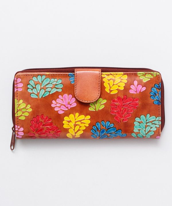 SANTINI Leather Long Wallet