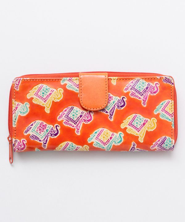 SANTINI Leather Long Wallet