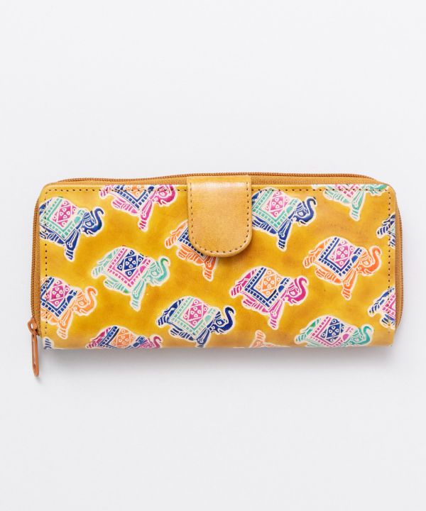 SANTINI Leather Long Wallet