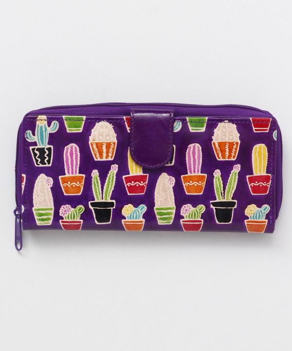 SANTINI Leather Long Wallet