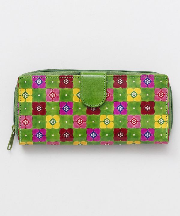 SANTINI Leather Long Wallet