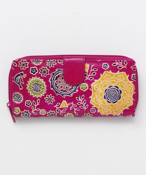 SANTINI Leather Long Wallet