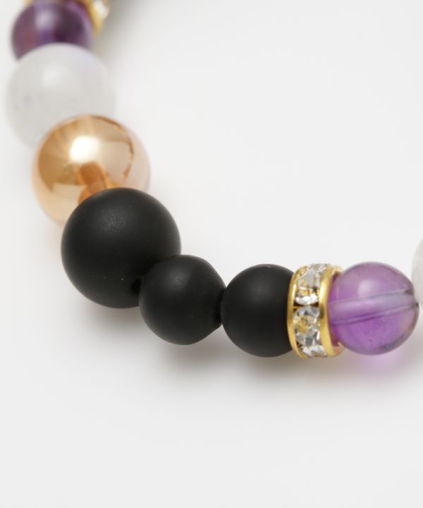GEKKA - Frosty Black Onyx Bracelet Bangles & Bracelets by 岩座 - Ametsuchi